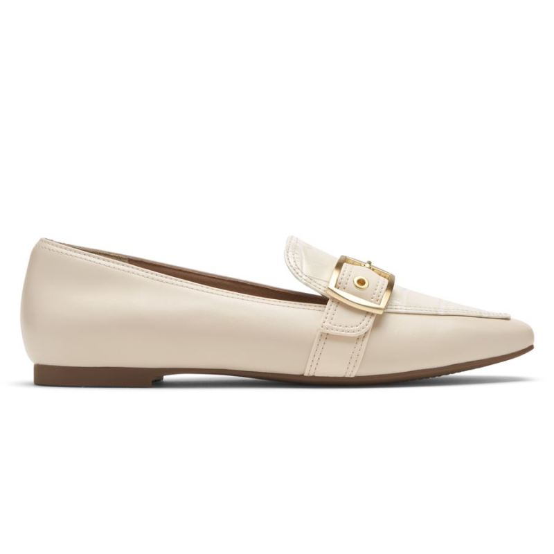 MOCASSINO ROCKPORT TOTAL MOTION COM FIVELA LAYLANI FEMININO - BAUNILHA