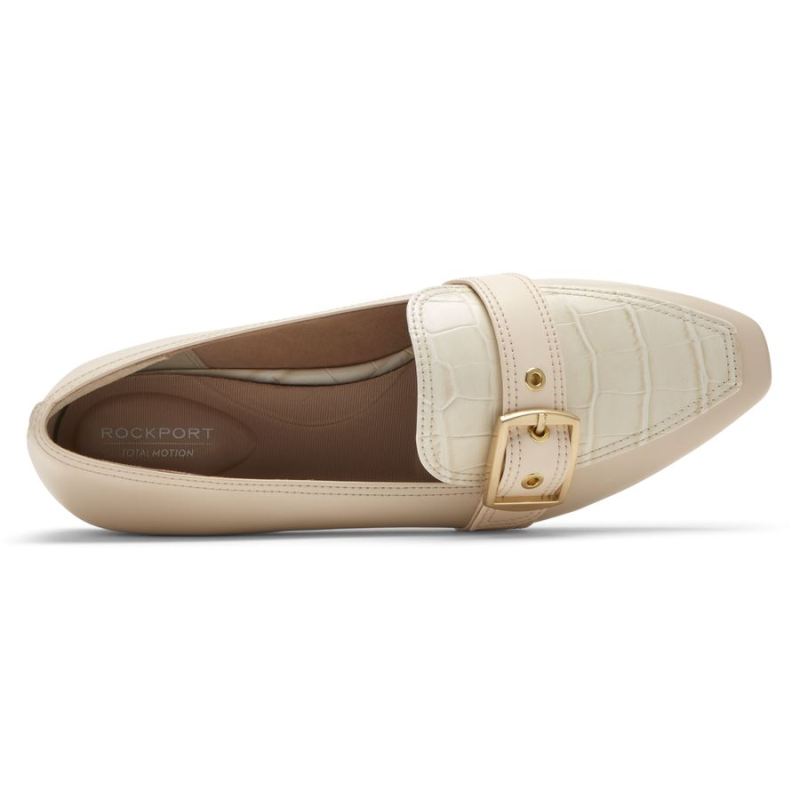 MOCASSINO ROCKPORT TOTAL MOTION COM FIVELA LAYLANI FEMININO - BAUNILHA