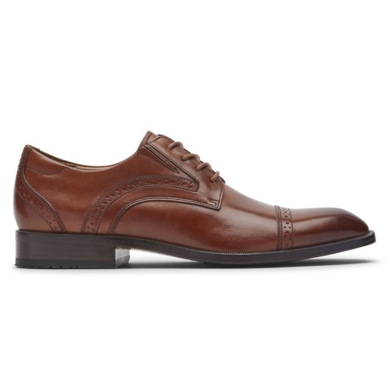 BOTA ROCKPORT TOTAL MOTION OFFICE OXFORD MASCULINA - BRITISH BEGE
