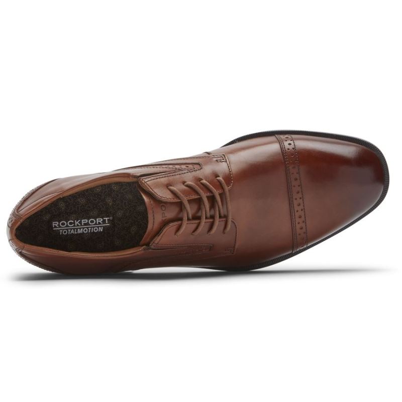 BOTA ROCKPORT TOTAL MOTION OFFICE OXFORD MASCULINA - BRITISH BEGE