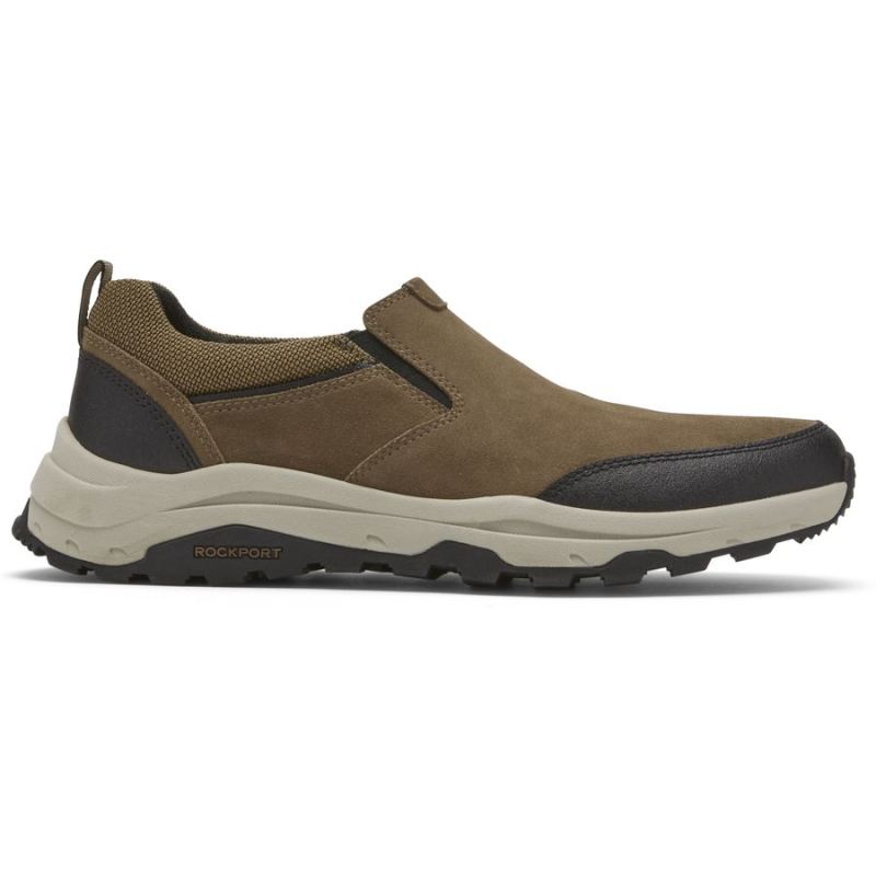 SANDÁLIA XCS BIRCHFIELD SLIP-ON TREKKER MASCULINA ROCKPORT - CAMURÇA VICUNA NOVA