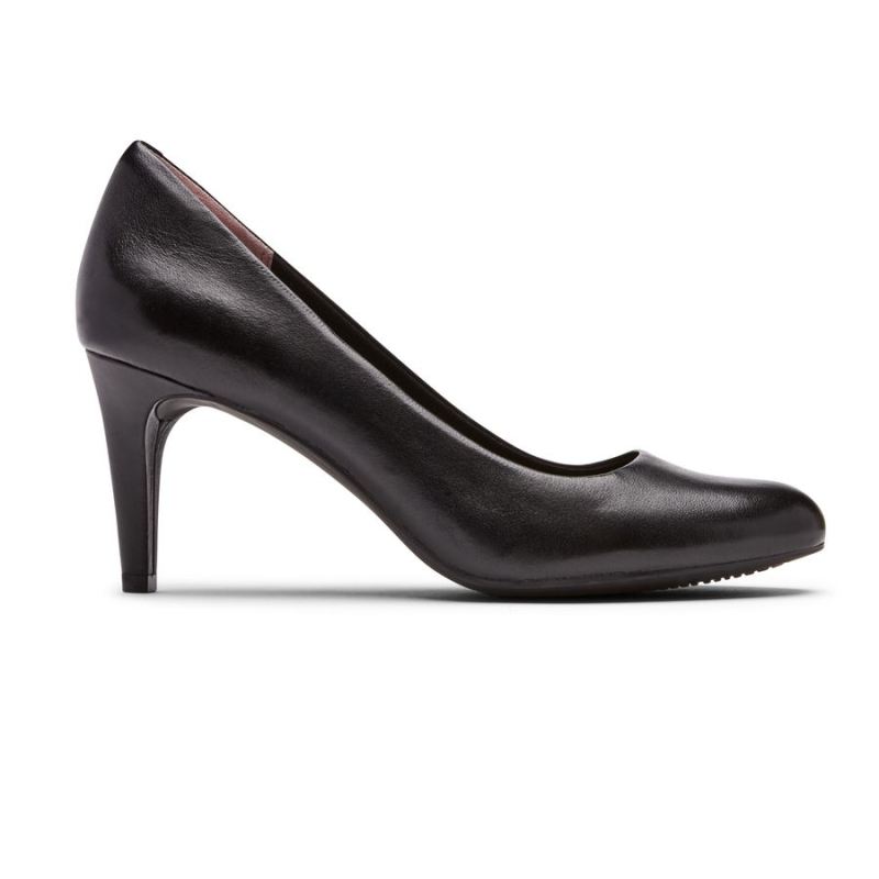 SALTO ARABELLA ROCKPORT FEMININO TOTAL MOTION - COURO PRETO