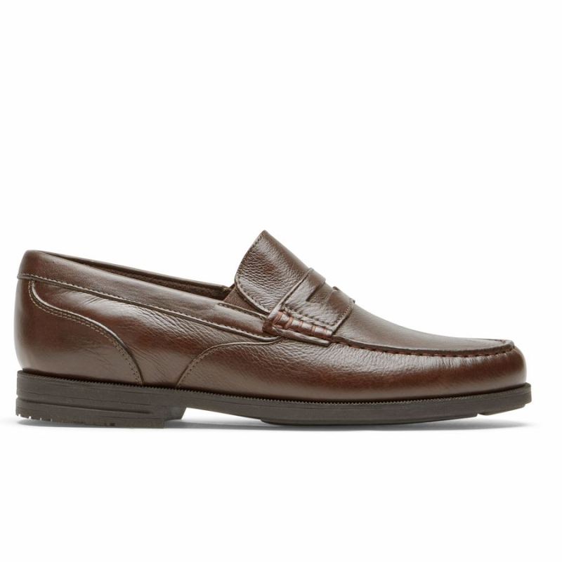 MOCASSINO MASCULINO ROCKPORT PRESTON PENNY - JAVA TUMBLED