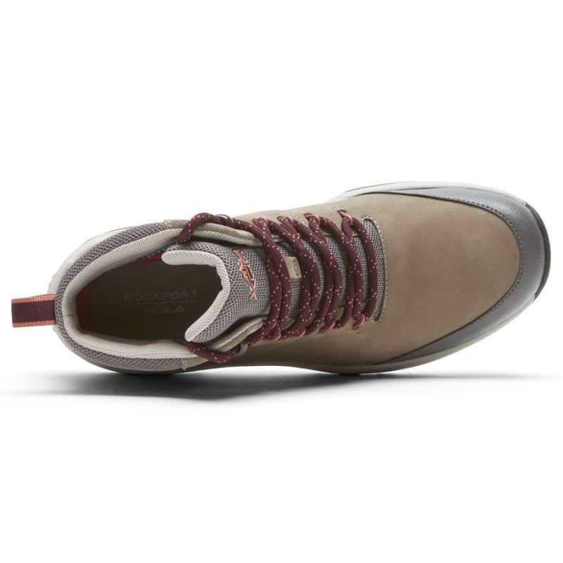 BOTA ROCKPORT XCS SPRUCE PEAK FEMININA - IMPERMEÁVEL - TAUPE