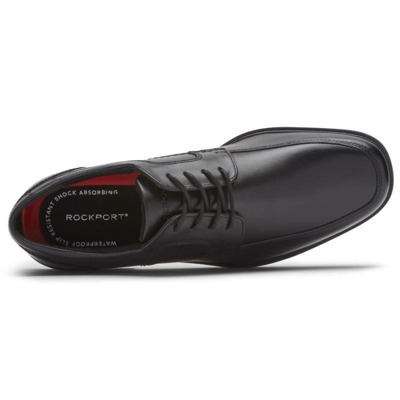 OXFORD ROCKPORT MASCULINO TAYLOR IMPERMEÁVEL BICO AVENTAL - PRETO