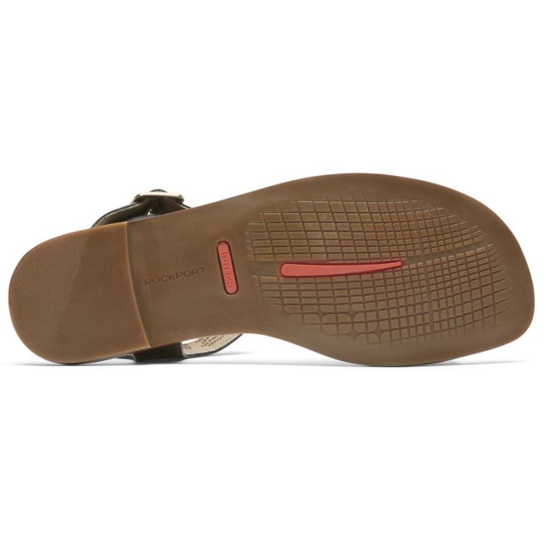 SANDÁLIA ROCKPORT TOTAL MOTION ZADIE BUCKLE FEMININA - PRETA
