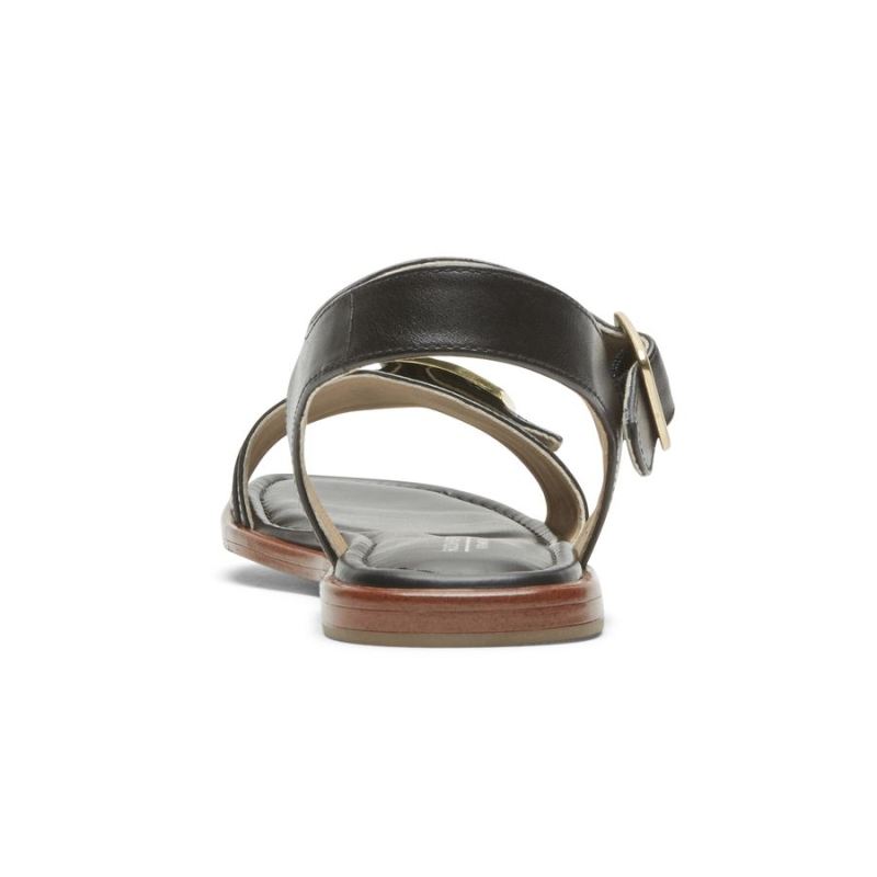 SANDÁLIA ROCKPORT TOTAL MOTION ZADIE BUCKLE FEMININA - PRETA