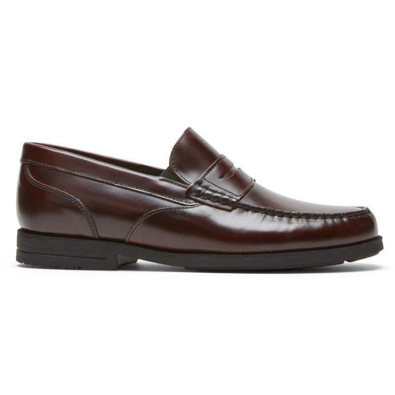 ROCKPORT PRESTON PENNY MASCULINOMOCASSINO - bordô