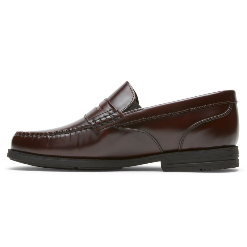ROCKPORT PRESTON PENNY MASCULINOMOCASSINO - bordô