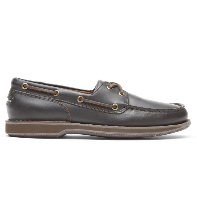 SAPATO NÁUTICO PERTH MASCULINO ROCKPORT - MARROM ESCURO - PULL-UP