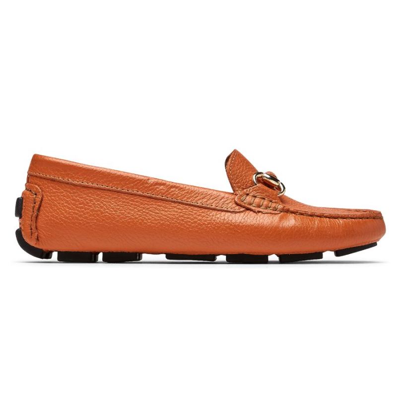 Mocassim Bayview Bit Keeper Feminino Rockport - Laranja