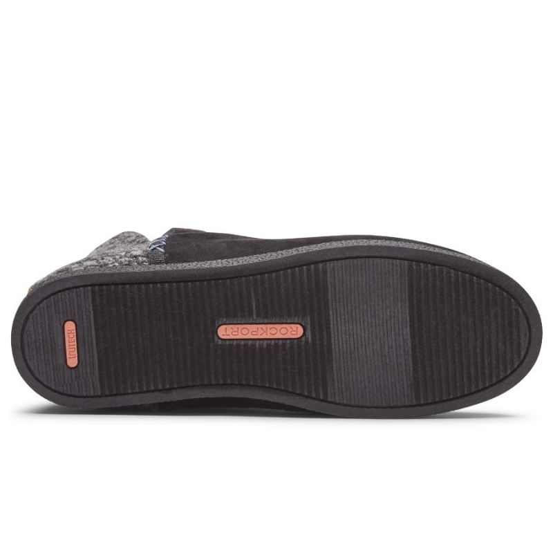 BOTA CHINELA TRUTECH VEDA FEMININA ROCKPORT - PRETO CINZA