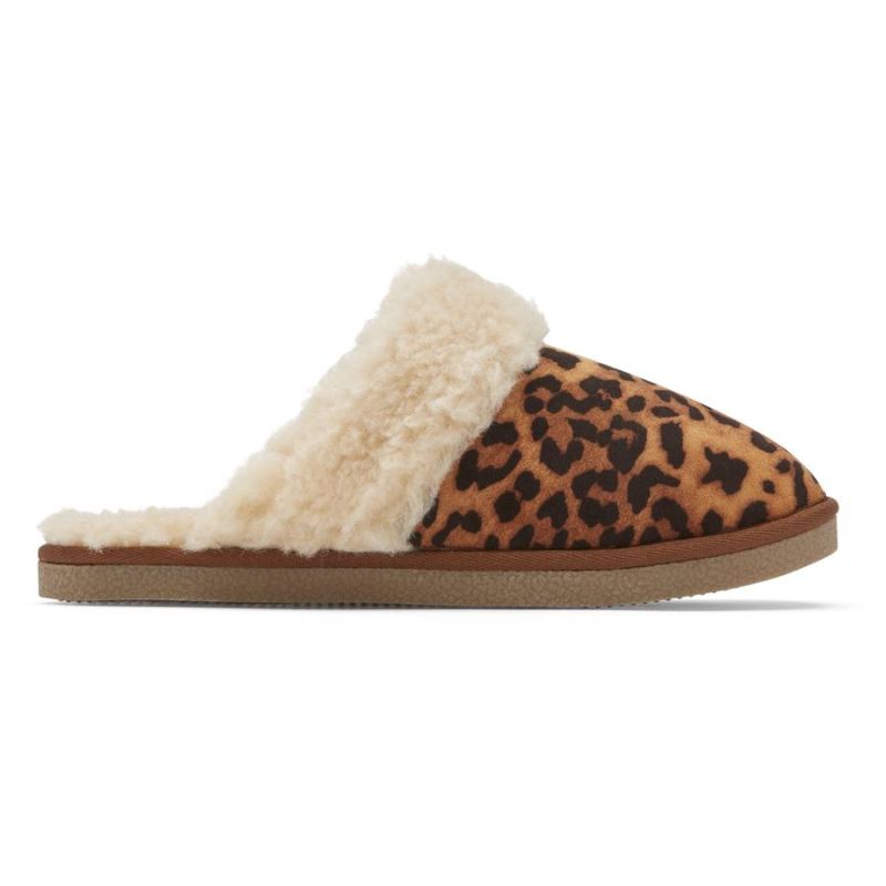 CHINELO TRUTECH VEDA SLIDE FEMININO ROCKPORT - LEOPARDO
