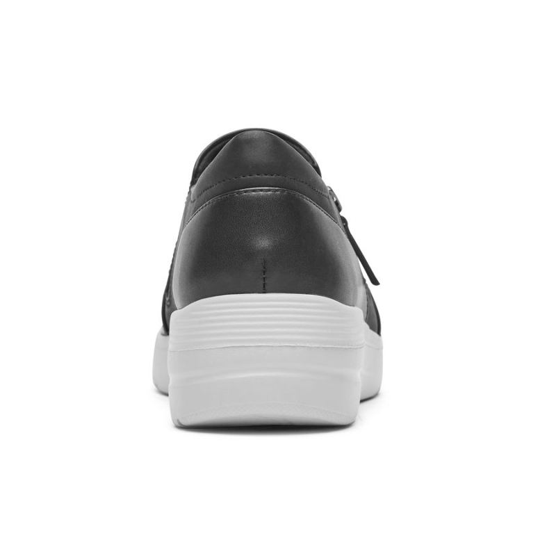TÊNIS ROCKPORT TOTAL MOTION LILLIE FEMININO COM ZÍPER LATERAL - PRETO