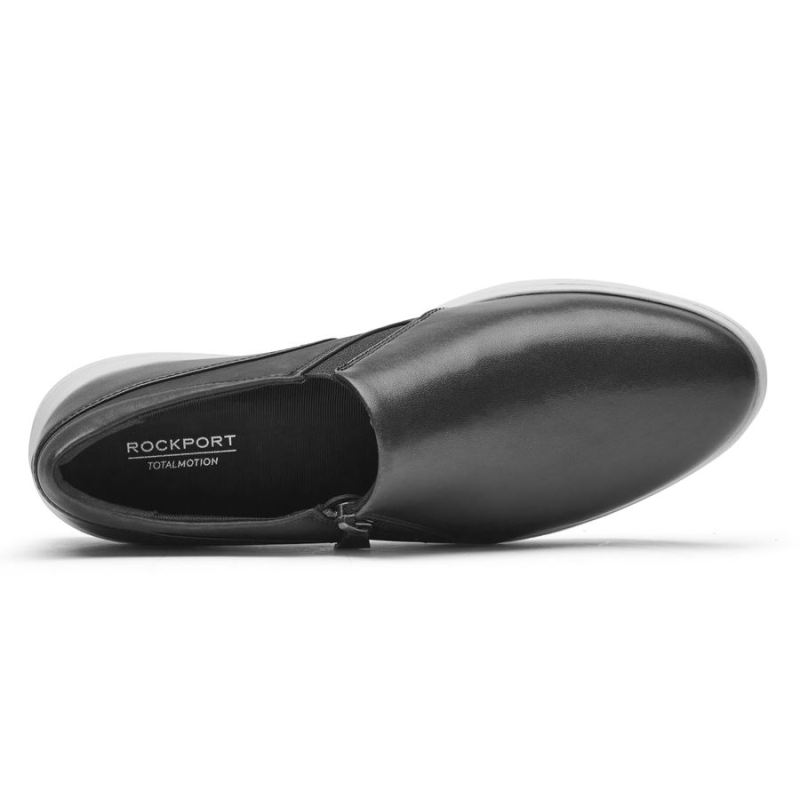TÊNIS ROCKPORT TOTAL MOTION LILLIE FEMININO COM ZÍPER LATERAL - PRETO
