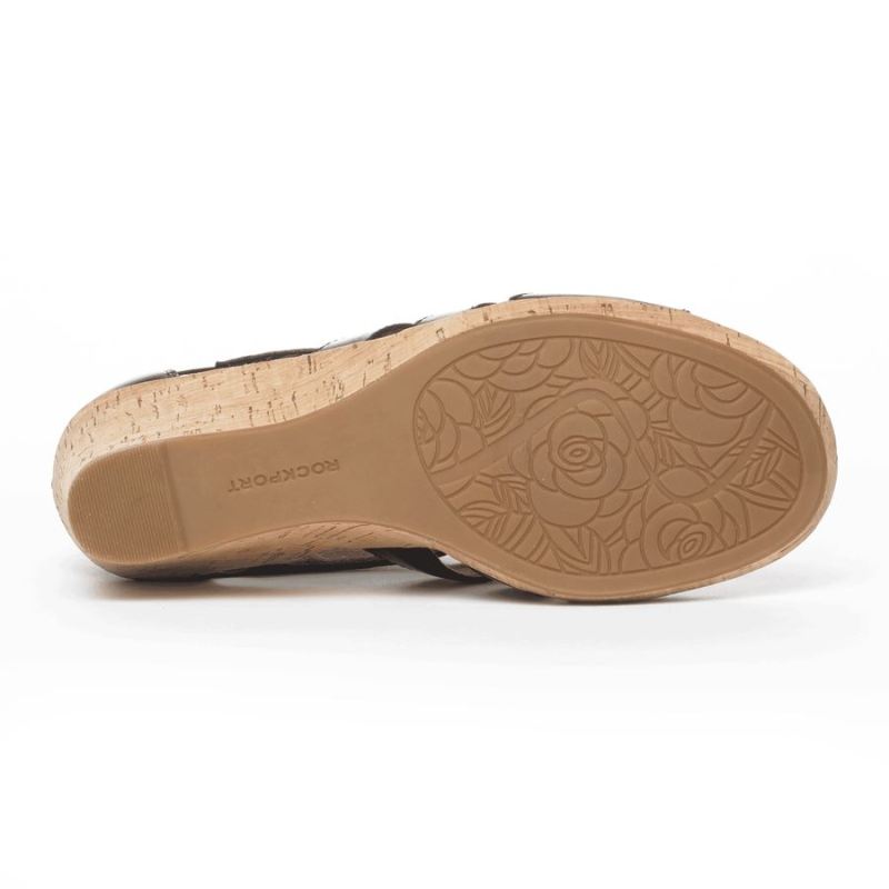 SANDÁLIA ROCKPORT BRIAH GLADIATOR - COURO PRETO