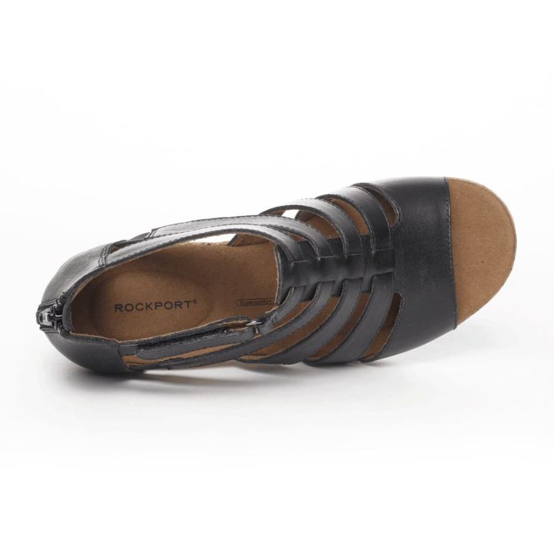 SANDÁLIA ROCKPORT BRIAH GLADIATOR - COURO PRETO
