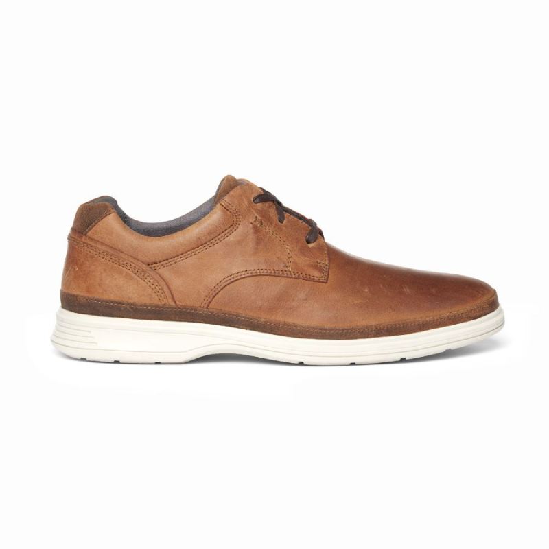 Sapato Social Masculino Rockport Sports 2 Go Bico Liso - Novo Caramelo