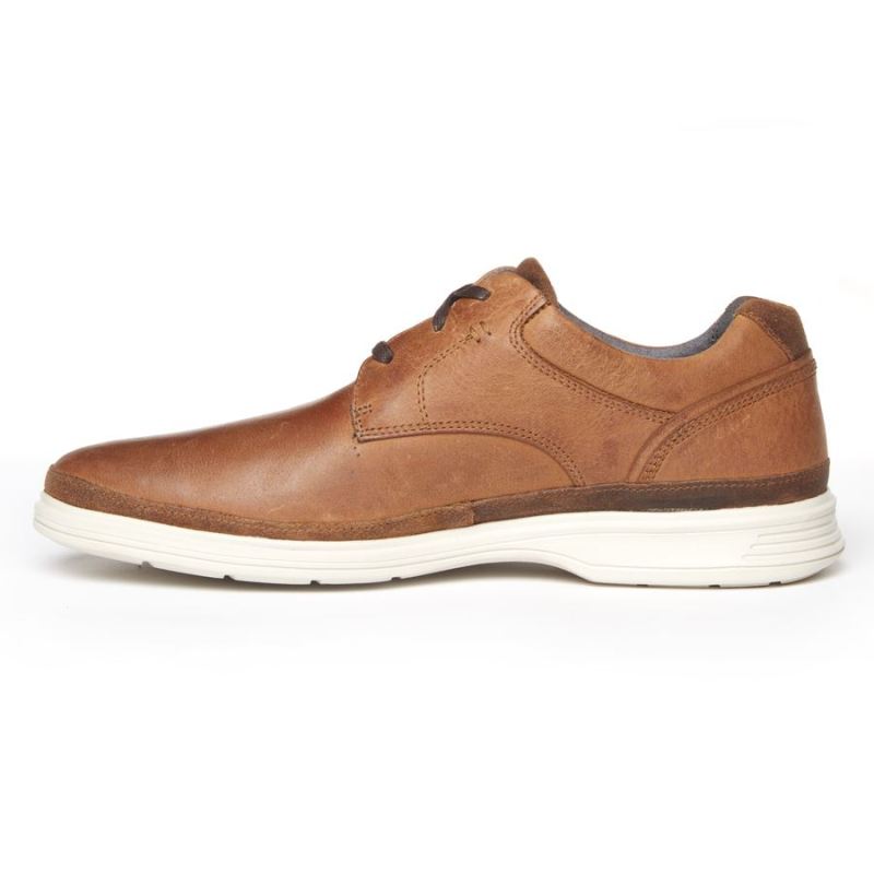 Sapato Social Masculino Rockport Sports 2 Go Bico Liso - Novo Caramelo