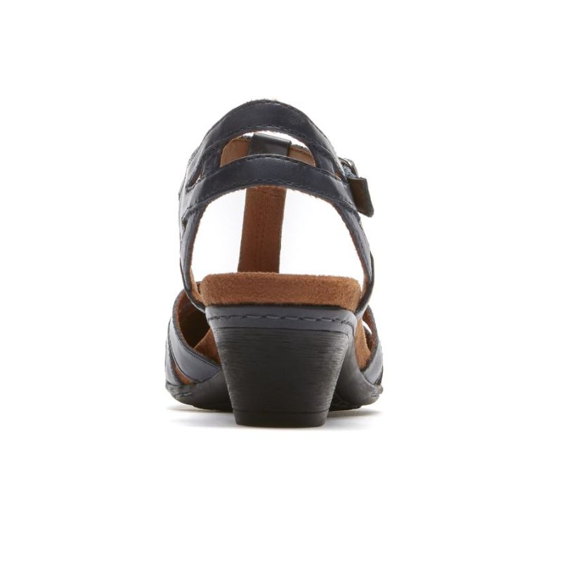 SANDÁLIA ROCKPORT COBB HILL AUBREY COM TIRAS EM T FEMININA - MARINHO