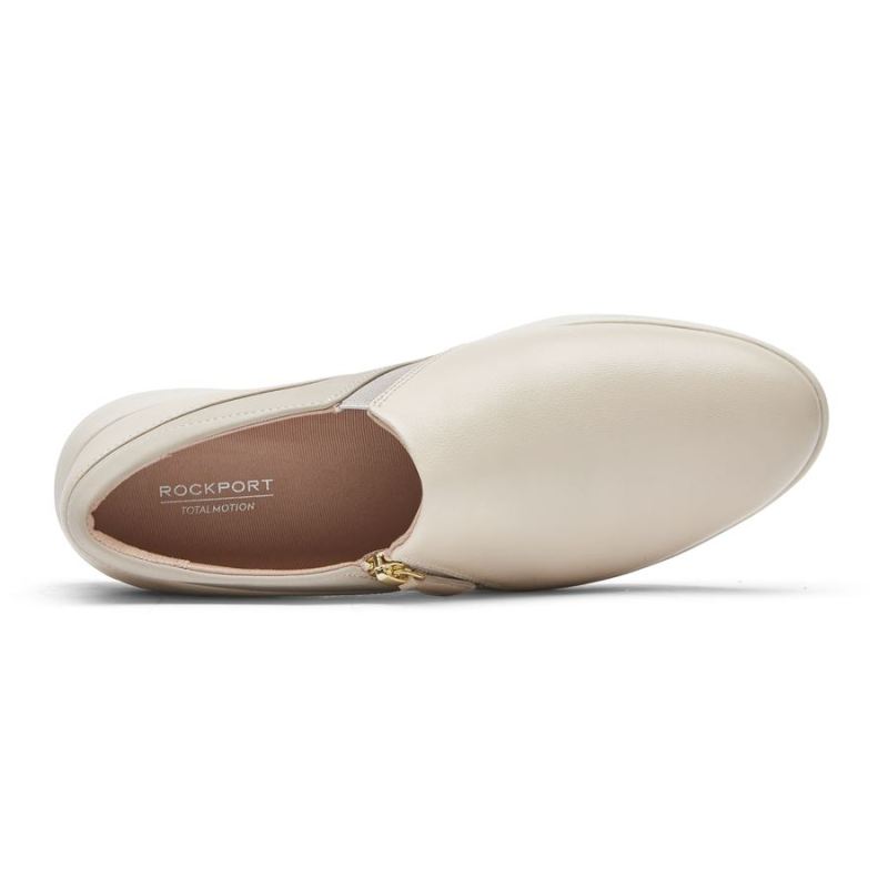 TÊNIS TOTAL MOTION LILLIE COM ZÍPER LATERAL Feminino ROCKPORT - BAUNILHA
