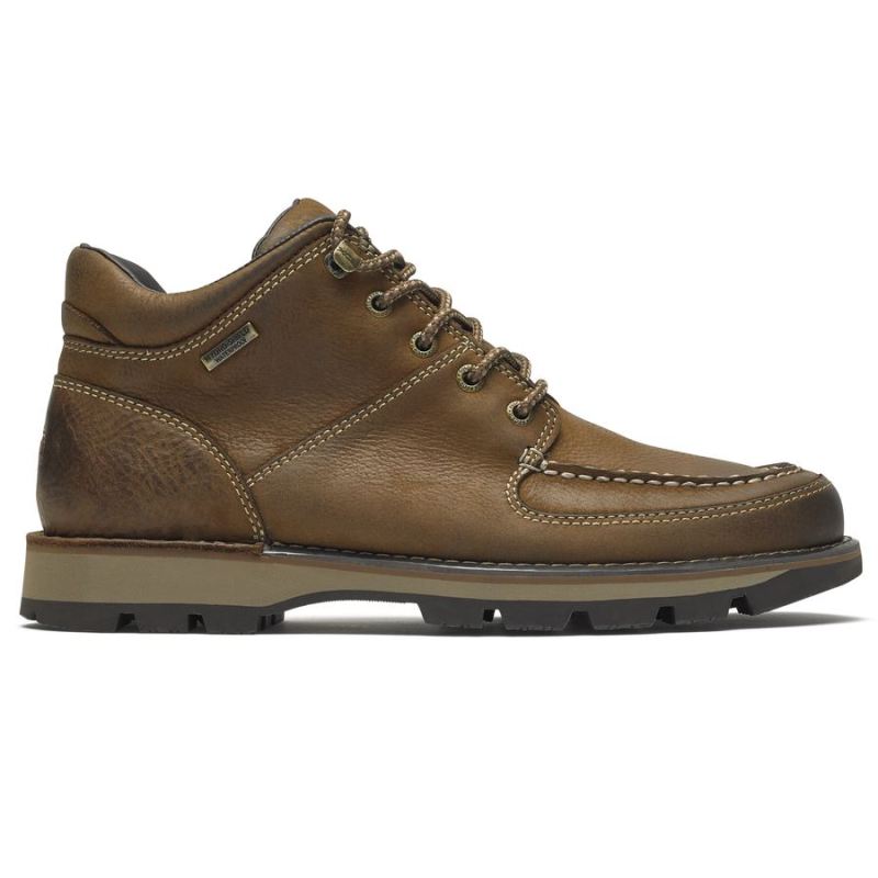 BOTA MASCULINA ROCKPORT UMBWE II IMPERMEÁVEL CHUKKA - COURO BOSTON BEGE