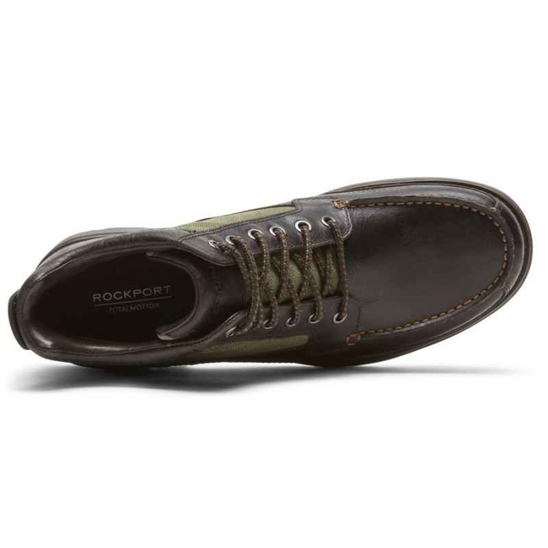 BOTA TOTAL MOTION TREK KEOTA MASCULINA ROCKPORT - IMPERMEÁVEL JAVA