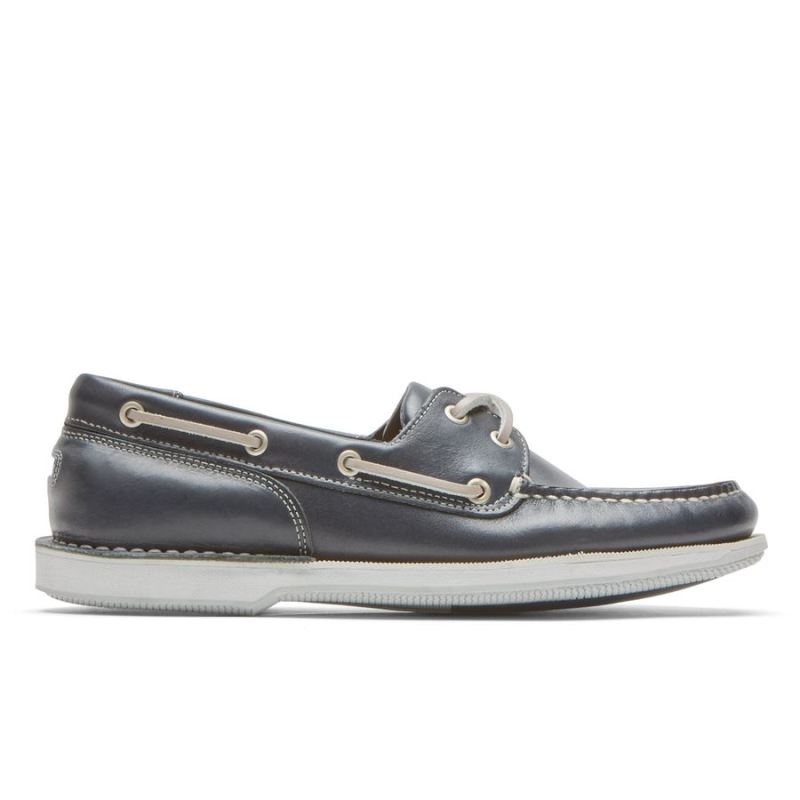 SAPATO NÁUTICO MASCULINO ROCKPORT PERTH - COURO MARINHO