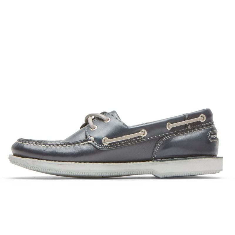 SAPATO NÁUTICO MASCULINO ROCKPORT PERTH - COURO MARINHO
