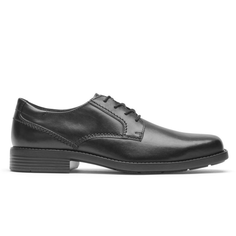 BOTA ROCKPORT MASCULINA GREYSON COM BICO PLANO OXFORD - PRETA