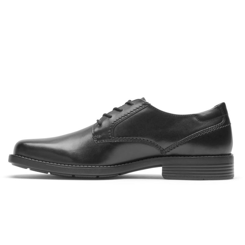 BOTA ROCKPORT MASCULINA GREYSON COM BICO PLANO OXFORD - PRETA