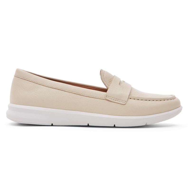 Mocassim Lavável Ayva Penny Feminino Rockport - Baunilha