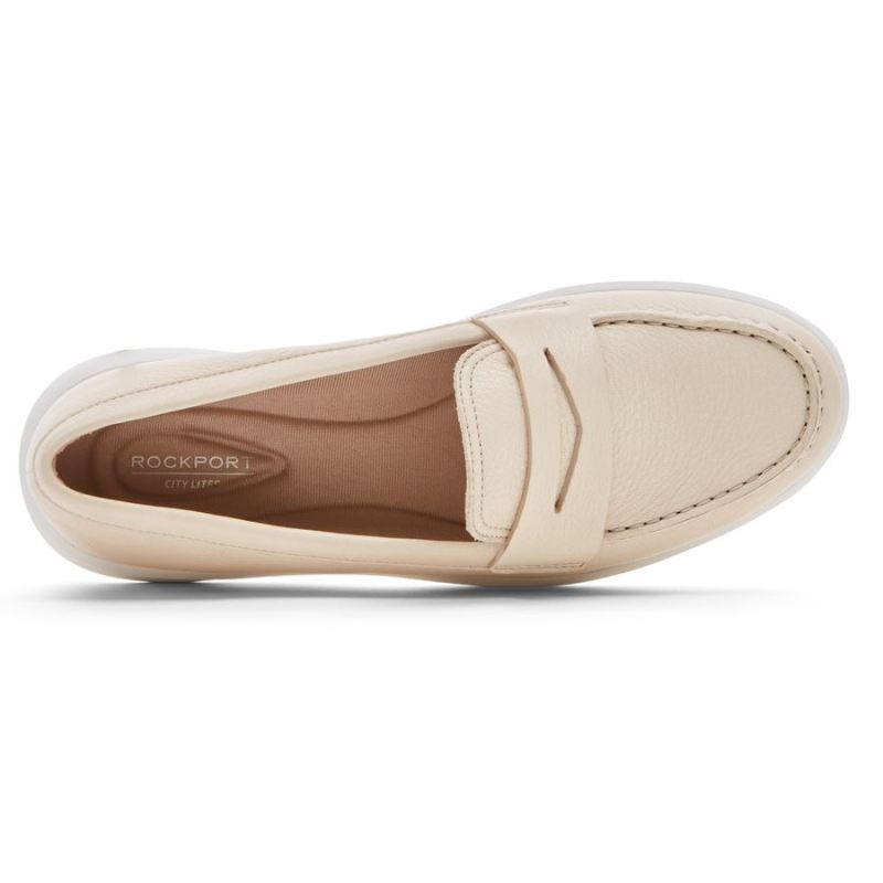 Mocassim Lavável Ayva Penny Feminino Rockport - Baunilha