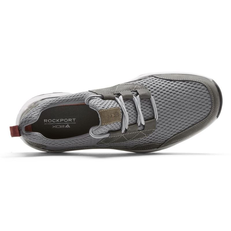 TÊNIS ROCKPORT XCS SPRUCE PEAK SLIP-ON MASCULINO - COURO CINZAMESH