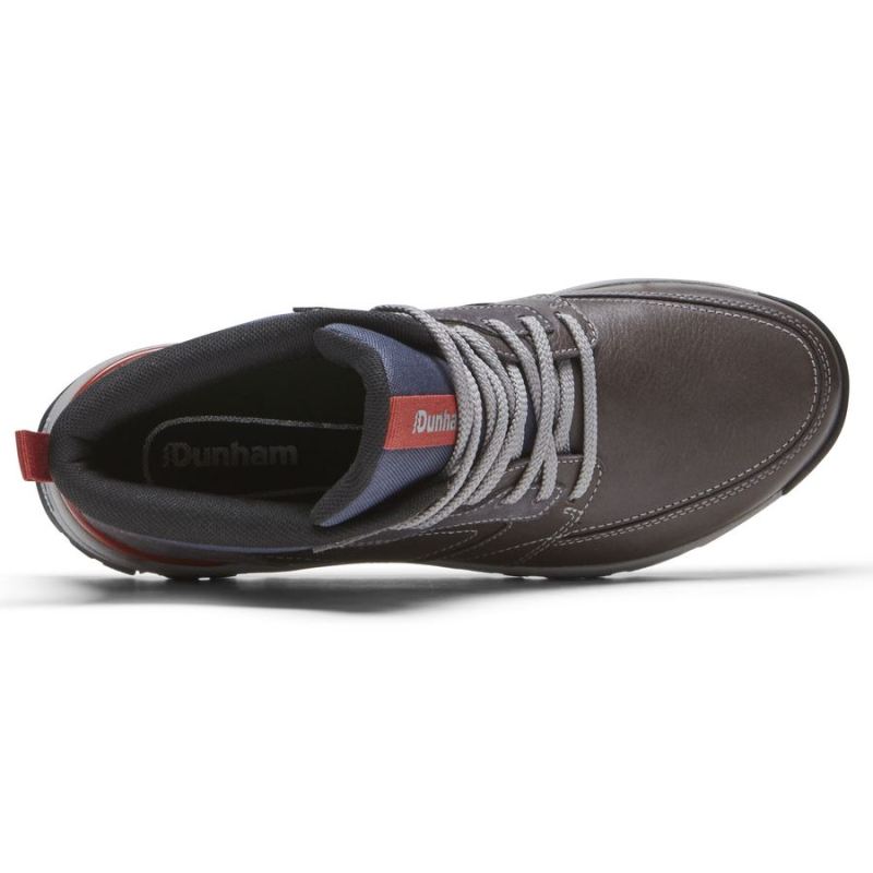 BOTA MASCULINA ROCKPORT GLASTONBURY MID - IMPERMEÁVEL - CINZA AÇOCOURO/CAMURÇA
