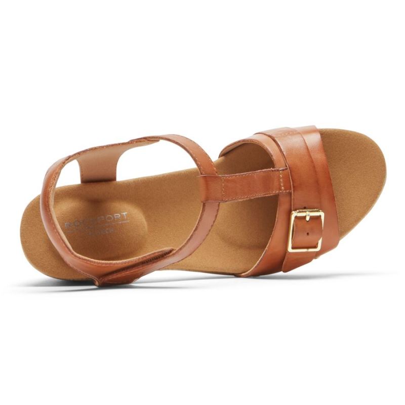 MOCASSINO ROCKPORT FEMININO COM TIRAS VIVIANNESANDÁLIA - MEL
