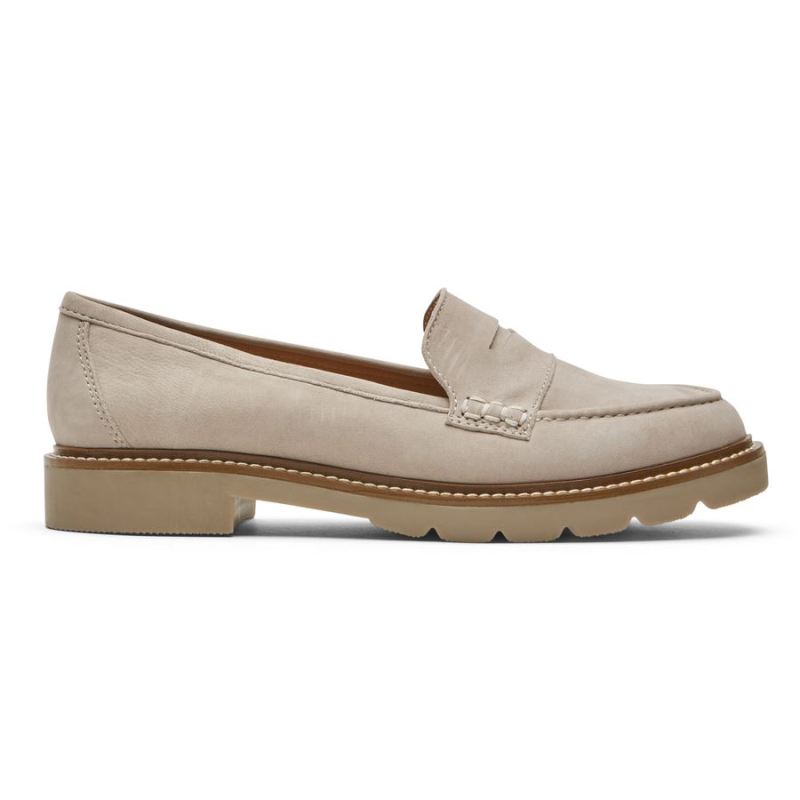 MOCASSINO ROCKPORT KACEY PENNY FEMININO - NUBUCK TAUPE