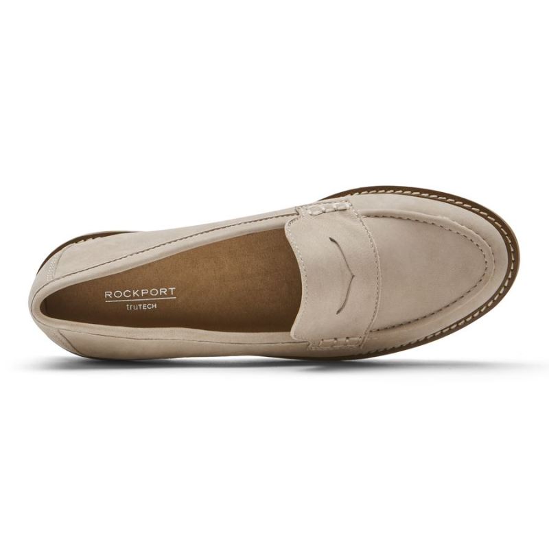 MOCASSINO ROCKPORT KACEY PENNY FEMININO - NUBUCK TAUPE