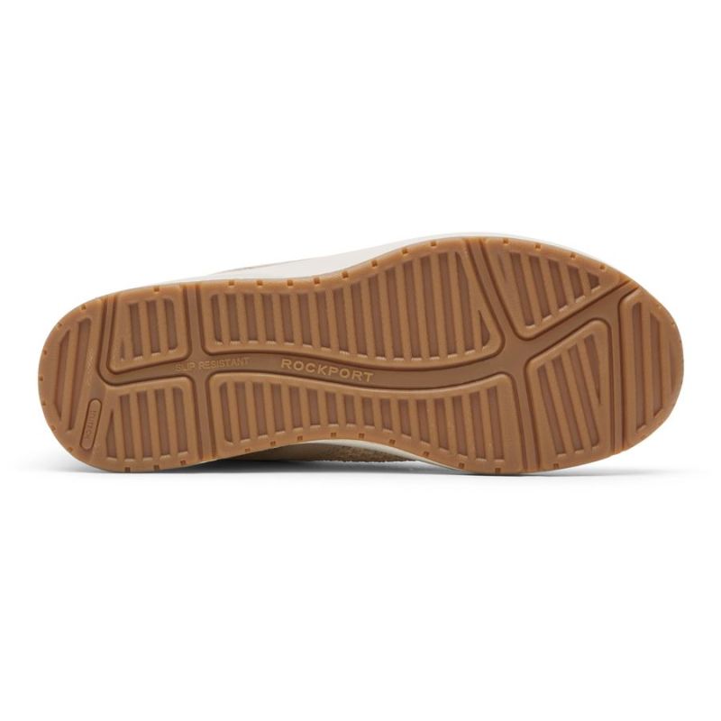 ROCKPORT TRUSTRIDE PROWALKER ZIP TÊNIS FEMININO - BAUNILHA