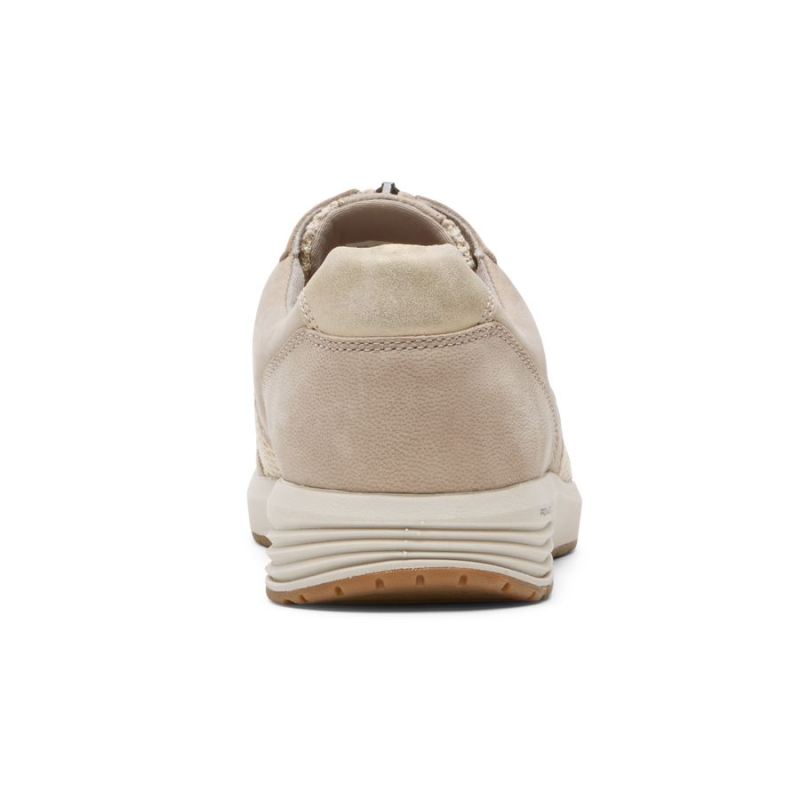 ROCKPORT TRUSTRIDE PROWALKER ZIP TÊNIS FEMININO - BAUNILHA