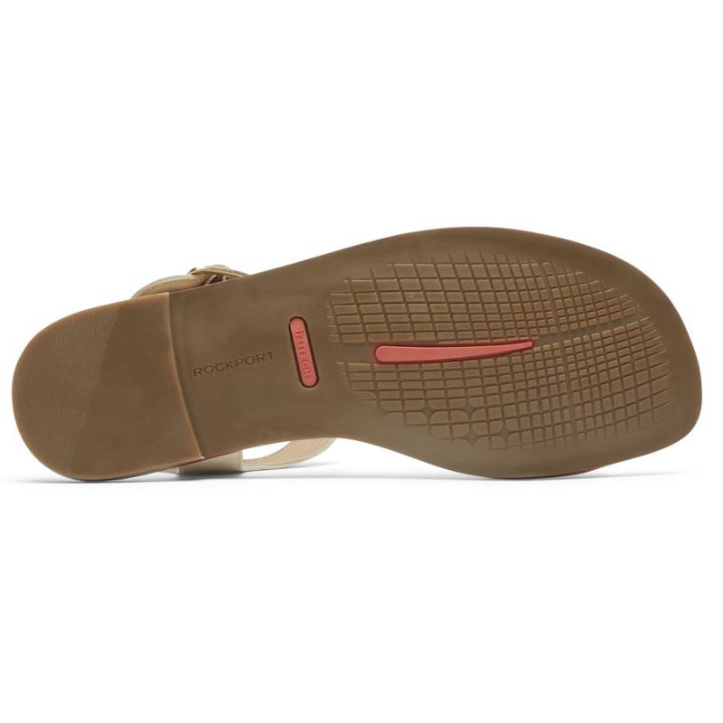 SANDÁLIA ROCKPORT FEMININA TOTAL MOTION ZADIE COM FIVELA - BAUNILHA