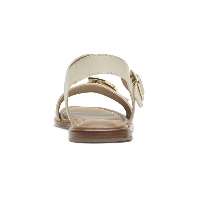 SANDÁLIA ROCKPORT FEMININA TOTAL MOTION ZADIE COM FIVELA - BAUNILHA