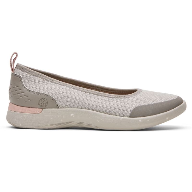 Ballet de Malha Truflex Fly Feminino RockportFlat-Off-White