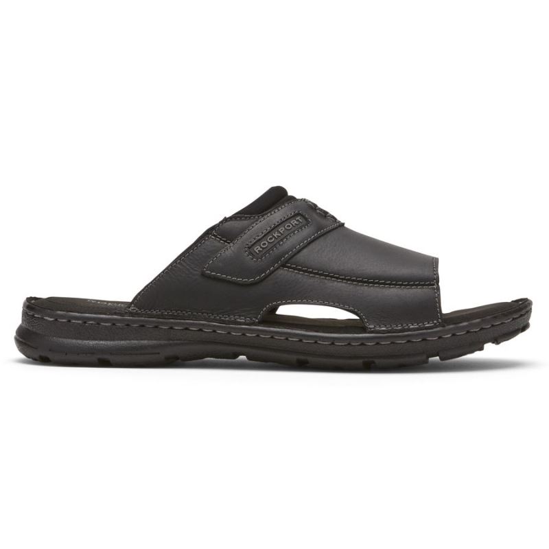 ROCKPORT DARWYN 2 SLIDE MASCULINO - COURO PRETO II