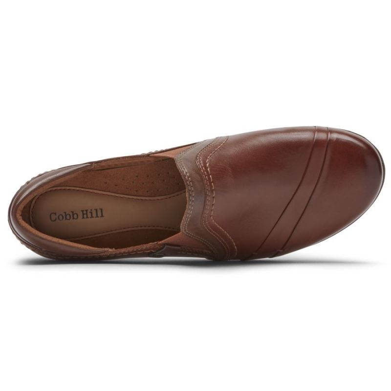 MOCASSINO ROCKPORT COBB HILL LAUREL FEMININOSLIP-ON-TAN