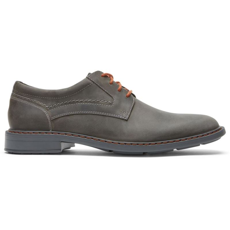 BOTA OXFORD ROCKPORT MASCULINO TANNER COM BICO PLANO - AÇOCINZA