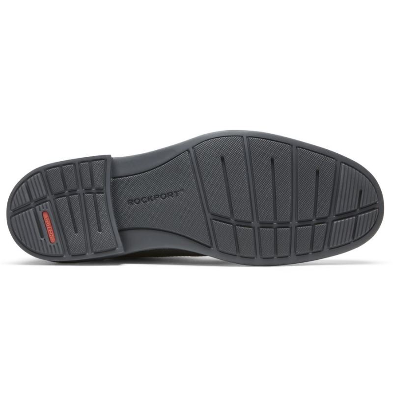 BOTA OXFORD ROCKPORT MASCULINO TANNER COM BICO PLANO - AÇOCINZA