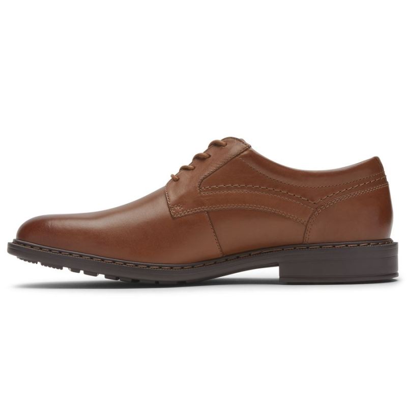 Sandália Masculina Rockport Parsons Biqueira Lisa Oxford - Conhaque