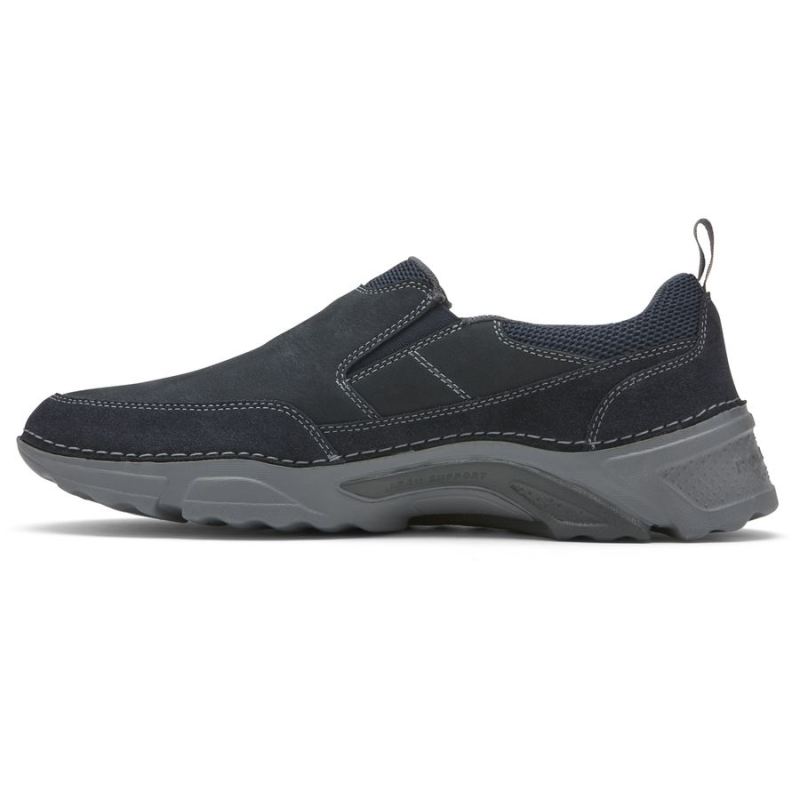 PANTURRILHA MASCULINA ROCKPORT ROCSPORTS SLIP-ON - COURO MARINHO/MACHINE
