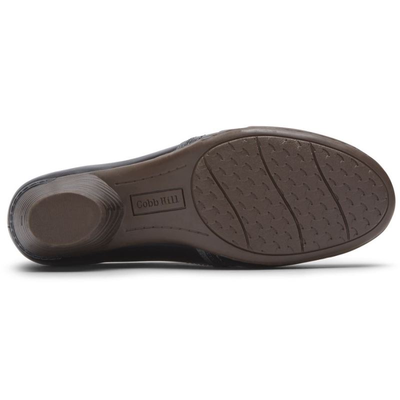 ROCKPORT COBB HILL LAUREL SLIP-ON FEMININO - COURO AZUL